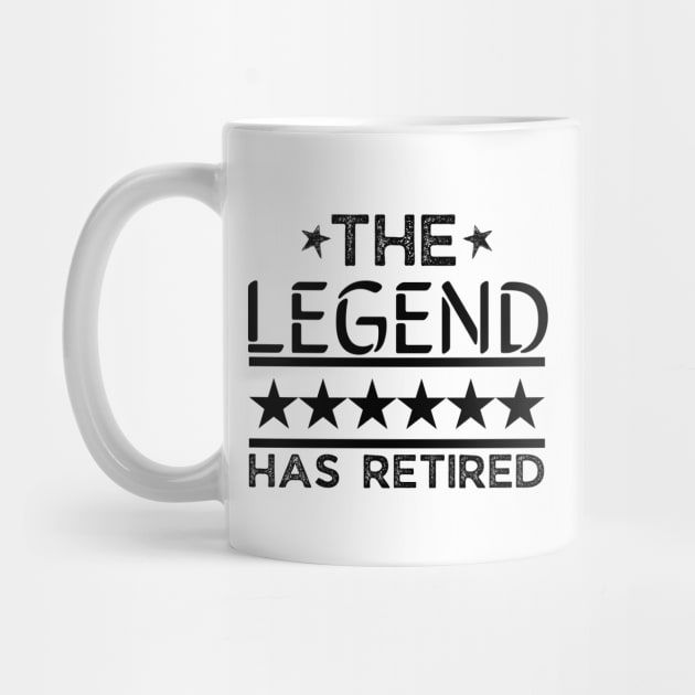 The legend has retired, retirement gift tees by JustBeSatisfied